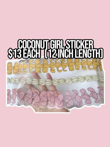 Coconut Girl XL Sticker