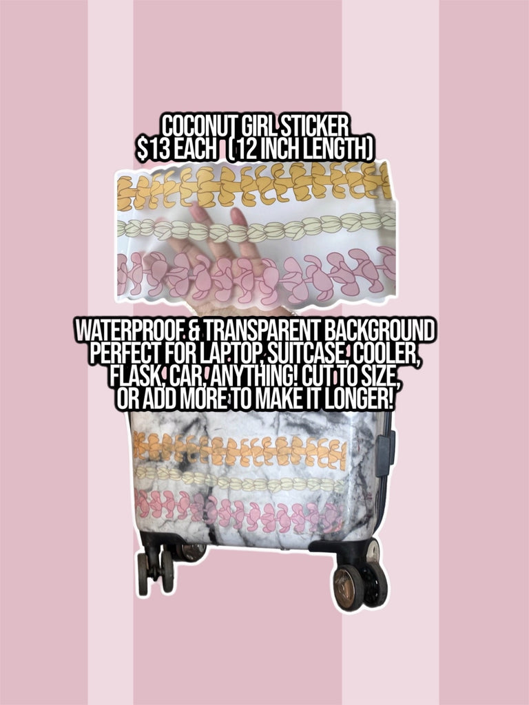 Coconut Girl XL Sticker