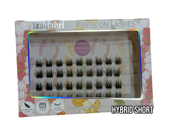 HYBRID SHORT PRESS ON LASHES