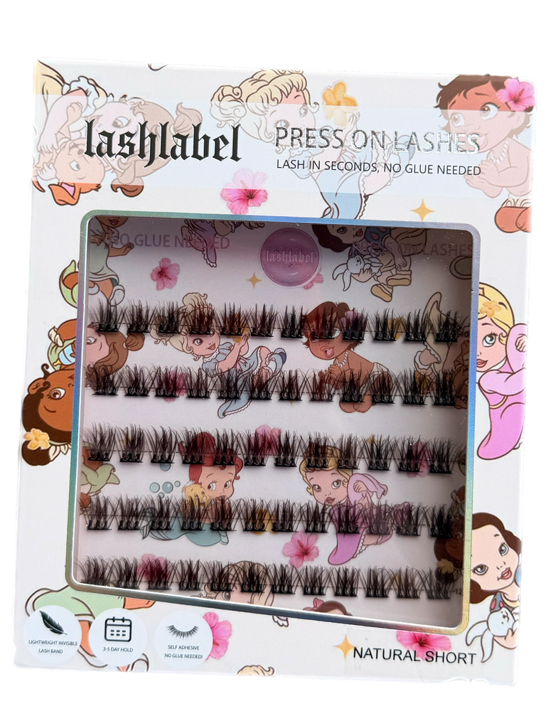 NATURAL SHORT PRESS ON LASHES