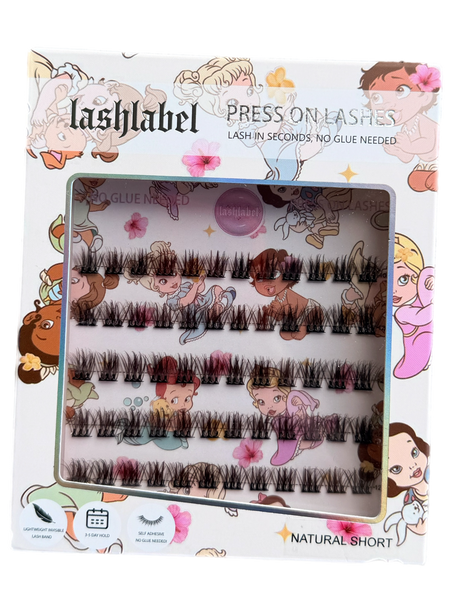 NATURAL SHORT PRESS ON LASHES