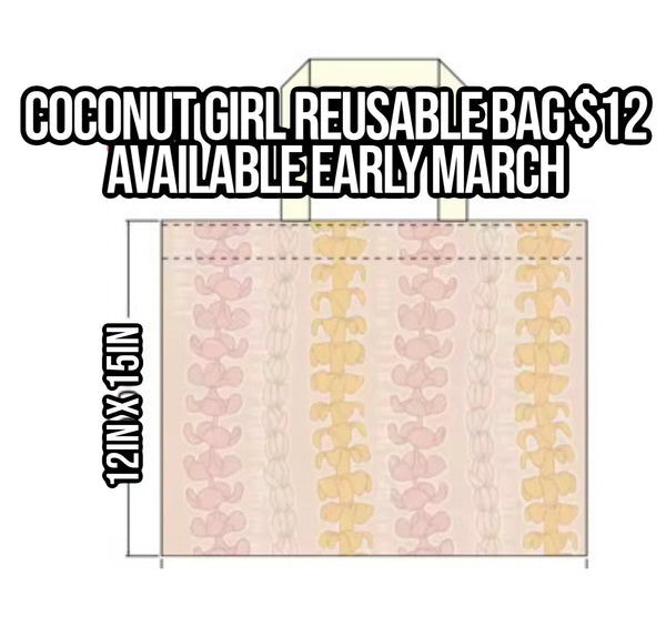 Coconut Girl Reusable Bag